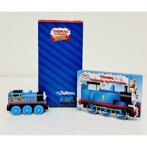 Thomas The Really Useful Engine + Book Thomas & Friends Wooden Railway CGL58 LN